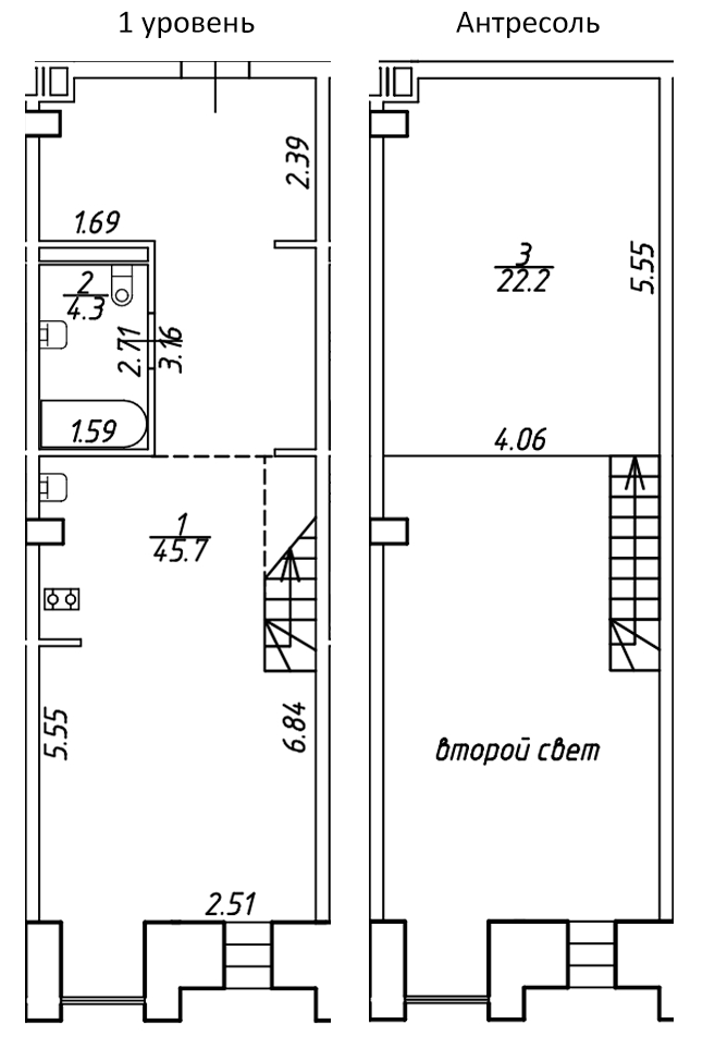 Квартира студия 72.2 м², 4/6 эт., ЖК «Serebro by Avenue-apart»